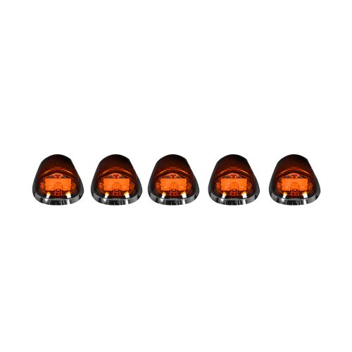 Recon 5-Pc Amber Cab Roof Lights Amber OLEDs 03-19 Dodge Ram